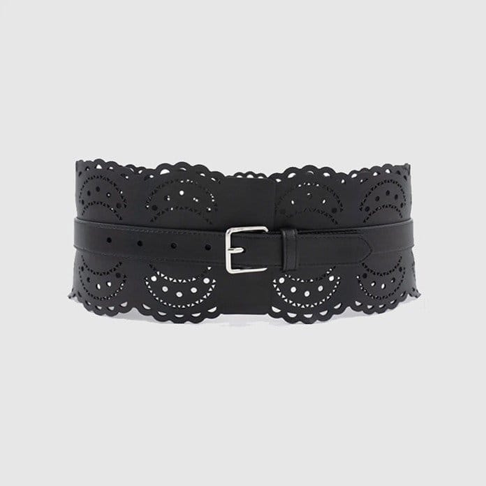 LOEWE 로에베 아나그램 컷아웃 벨트 (70mm)