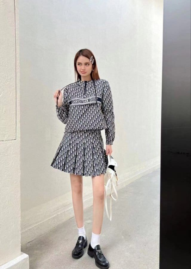 DIOR 디올 오블리크 후드치마셋트