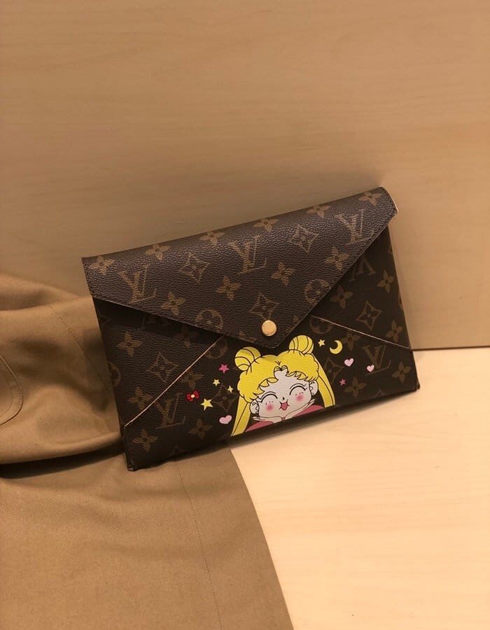 LOUIS VUITTON 루이비통 2020 포쉐트 키리가미 클러치백,M62034,LOUB1833,23cm,브라운
