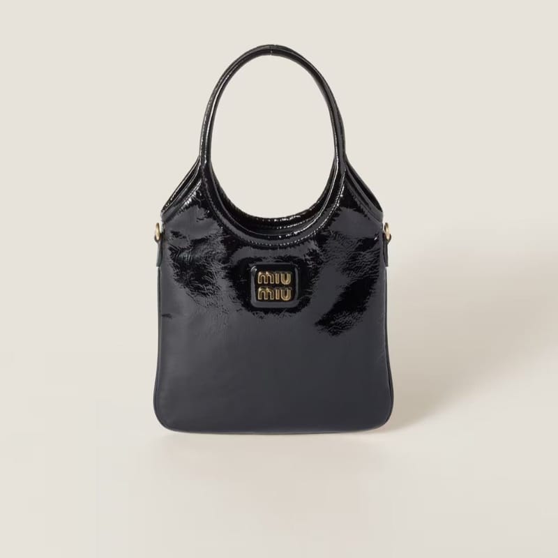 MIUMIU 미우미우 나플락 페이턴트 가죽 아이비백 5BA281 2COLOR