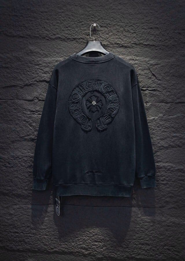CHROME HEARTS 크롬하츠 피그먼트 더티 덧뎀 고중량 맨투맨