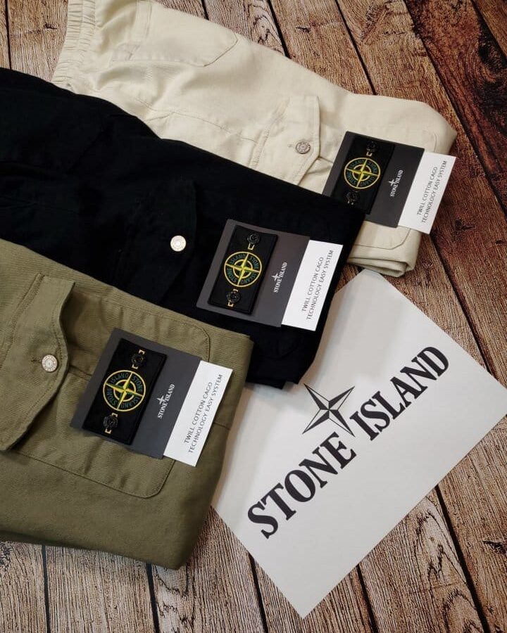 STONE ISLAND 스톤아일랜드 크링클 랩스 밴딩 카고 조거팬츠 3COLOR