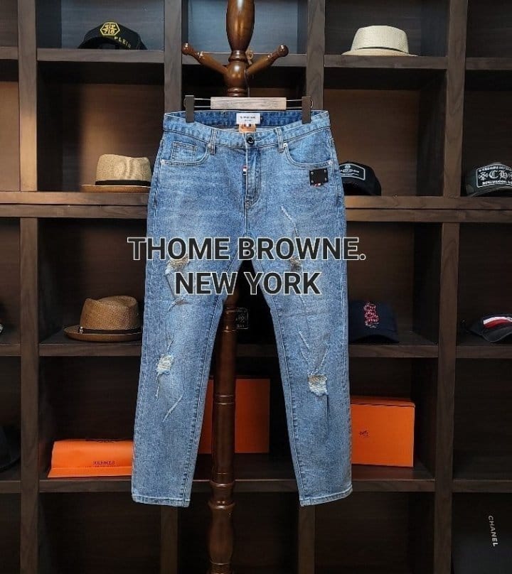 THOM BROWNE 톰브라운 리미티드 라벨 뉴 가죽패치라인