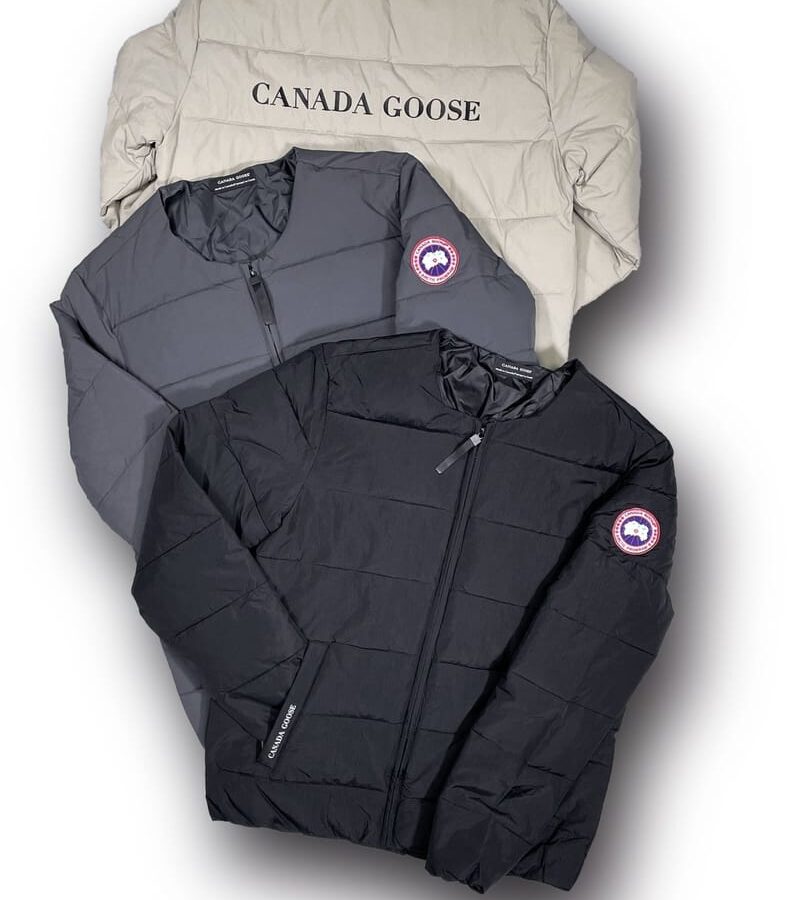 CANADA GOOSE 캐나다구스 클래식 와팬 워시드 나일론 라운드넥 라이트 필 자켓