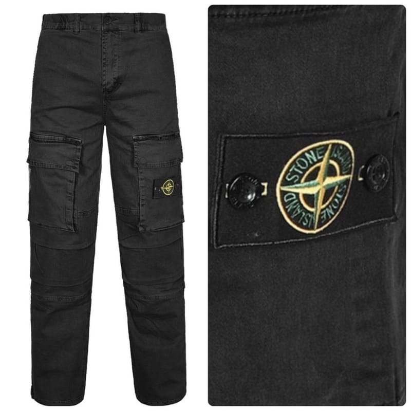 STONE ISLAND 스톤아일랜드 가먼트다잉 앞포켓 카고팬츠 2COLOR