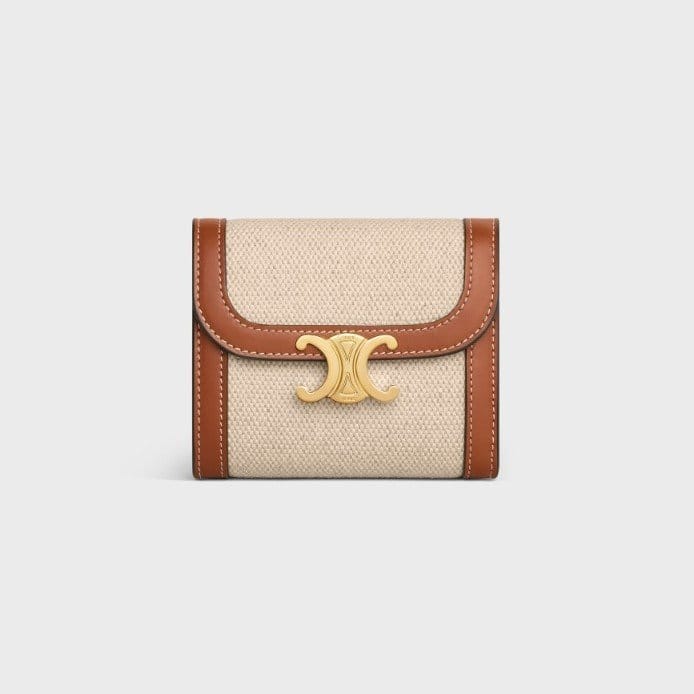 CELINE 셀린느 트리옹프 반지갑 10D782