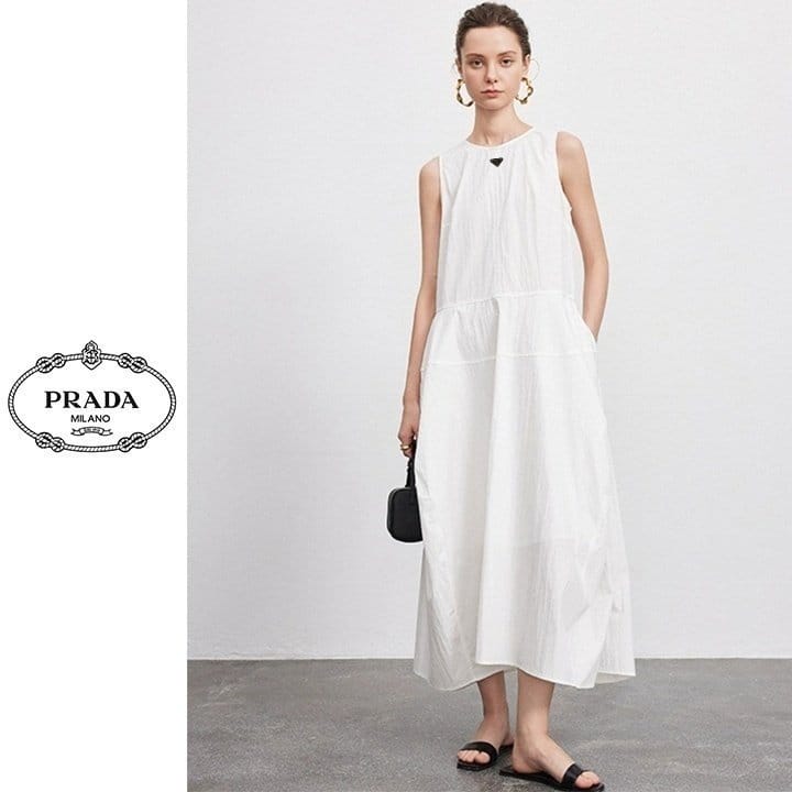 PRADA 프라다 포켓 플레어 롱 원피스 2COLOR