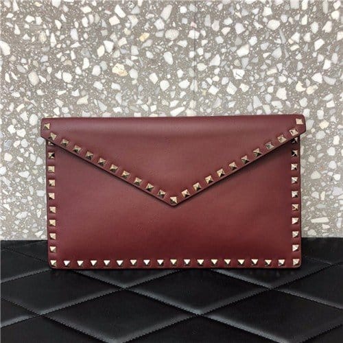 VALENTNIO 발렌티노 락스터드 엔벨롭 클러치 30CM V632010-5