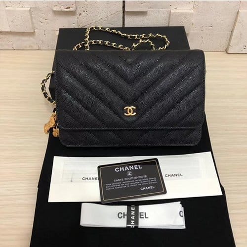 CHANEL 샤넬 쉐브론 WOC A33814-7