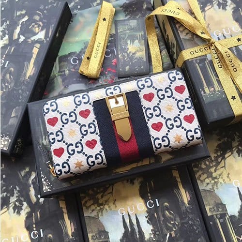 GUCCI 구찌 실비 지퍼 장지갑 476083-6