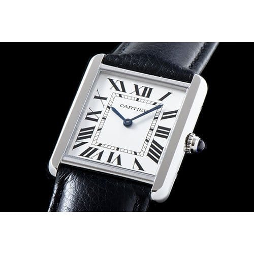 CARTIER 까르띠에 탱크 솔로 남성용-78 쿼츠 WSTA0028