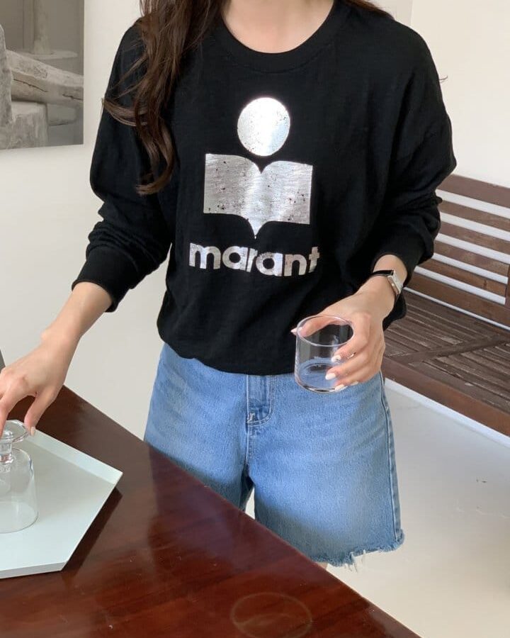 ISABEL MARANT 이자벨마랑 클로위아 슬라브 긴팔 2COLOR