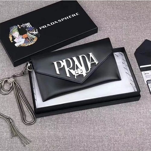 PRADA 프라다 레더 클러치백 1MF175-1