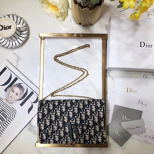 DIOR 디올 오블리크 체인 클러치 M9030 22CM