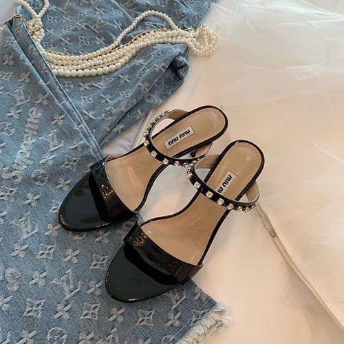 MIUMIU 미우미우 샌들 굽높이 8.5CM 봄신상