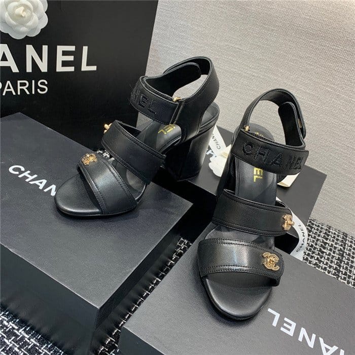 CHANEL 샤넬 여성용 샌들 (굽높이8.5CM) C65100 2COLOR