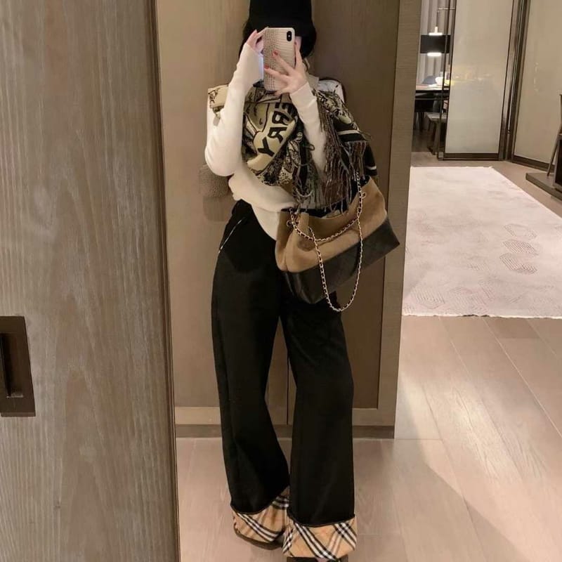 BURBERRY 버버리 체크 스트레이트 팬츠 2COLOR