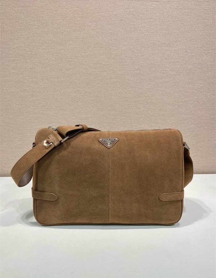 PRADA 프라다 스웨이드 가죽 숄더백 2VH187