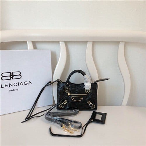 BALENCIAGA 발렌시아가 시티 모터백 미니 18CM B50091