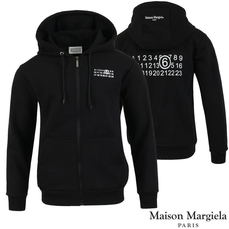 MAISON MARGIELA 메종마르지엘라 넘버 로고 후드집업