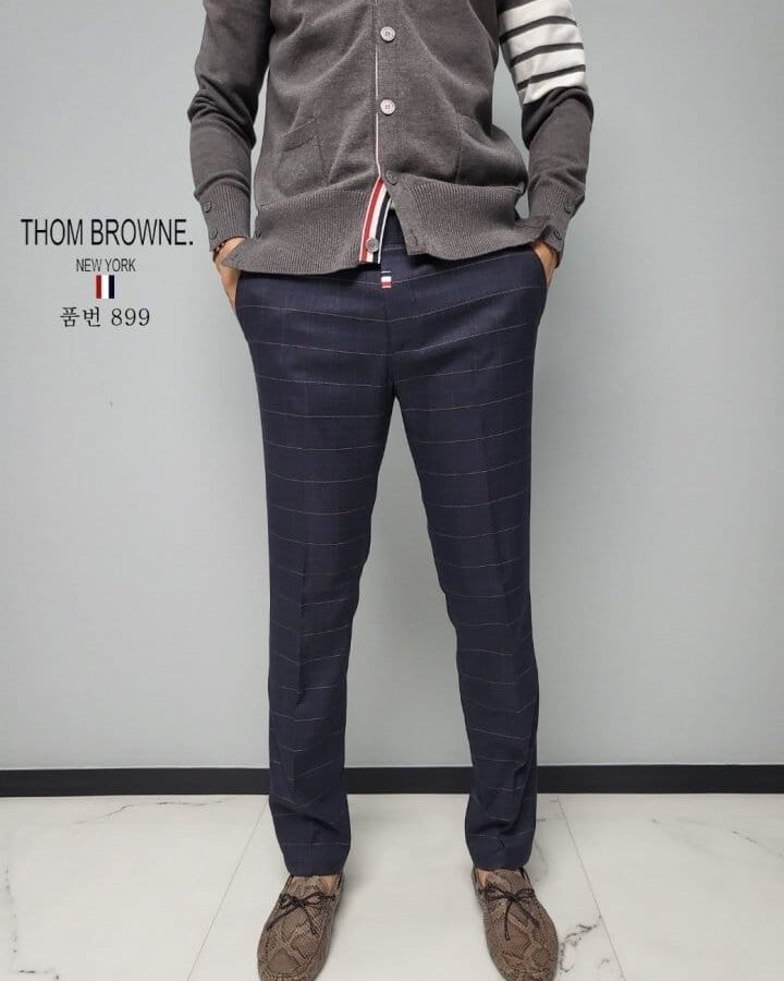 THOM BROWNE 톰브라운 체크 슬렉스