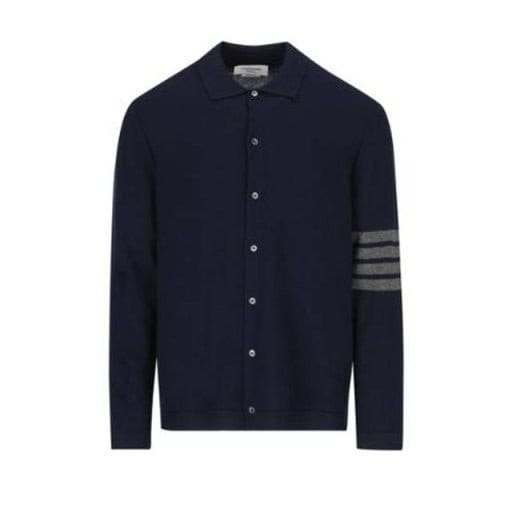 THOM BROWNE 톰브라운 캐시미어 저지 스티치 사선 셔츠