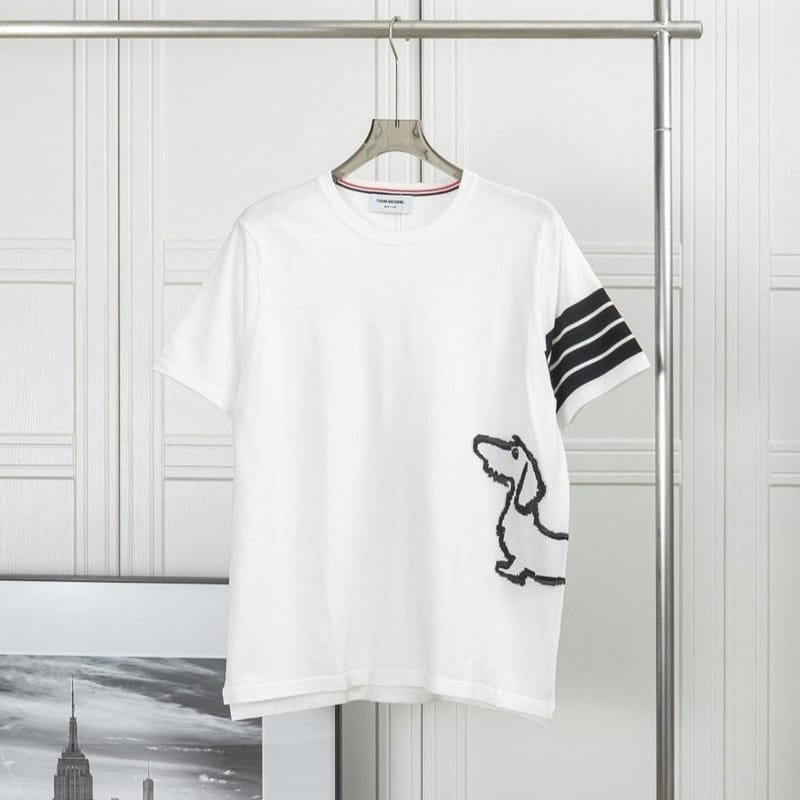 THOM BROWNE 톰브라운 도그 4선완장 니트 2COLOR