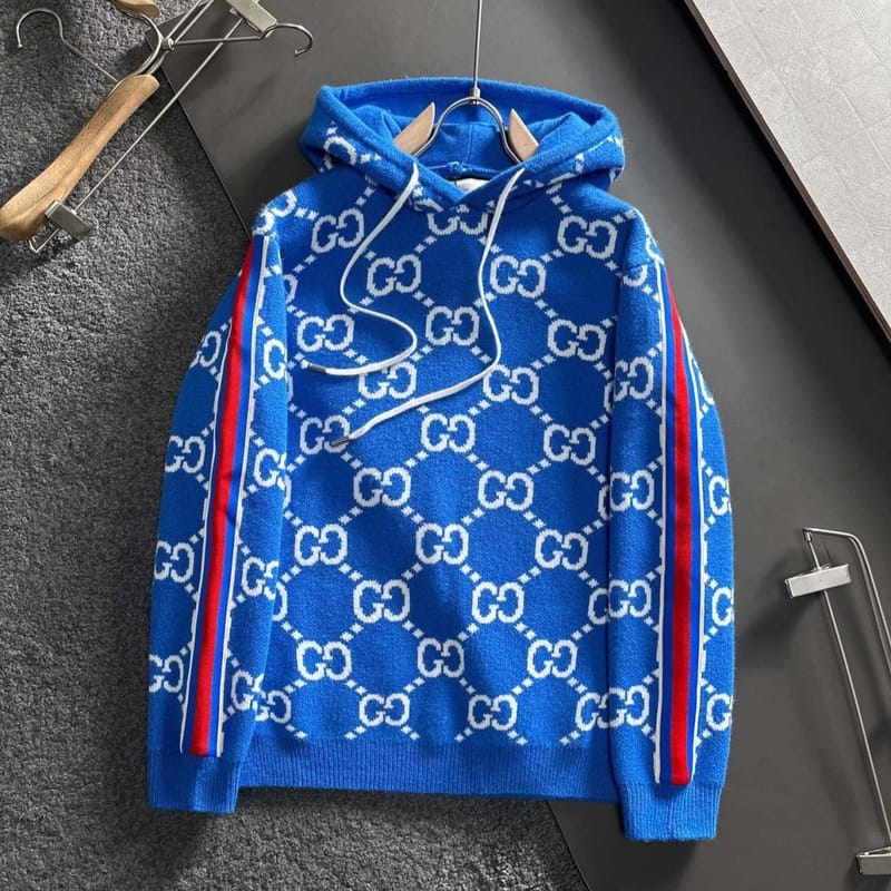 GUCCI 구찌 자카드 후드 니트