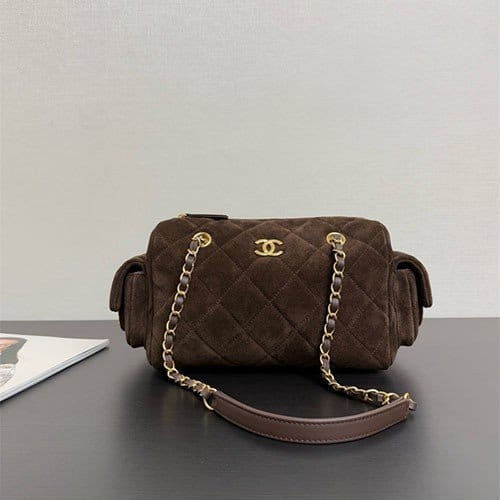 CHANEL 샤넬 볼링백 (벨벳) AS6012