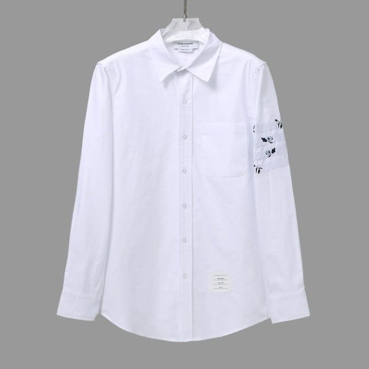 THOM BROWNE 톰브라운 플로럴 사선완장 셔츠