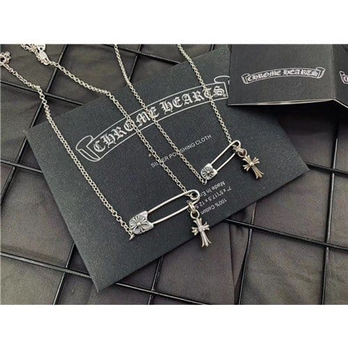 CHROME HEARTS 크롬하츠 블랙핑크 리사 목걸이 925실버 신상 C8548
