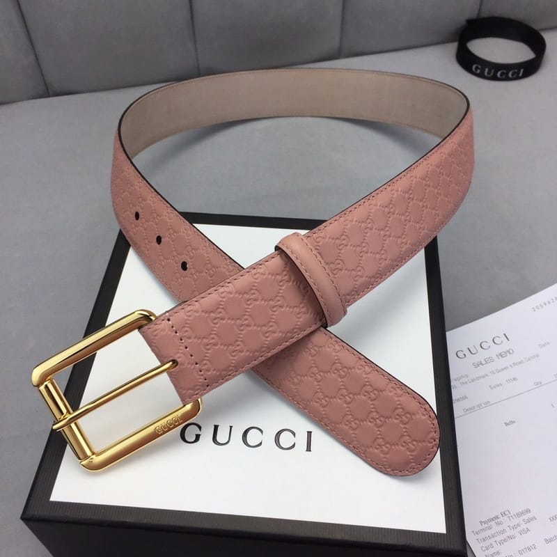 GUCCI 구찌 벨트 MG3634 핑크 금장,은장