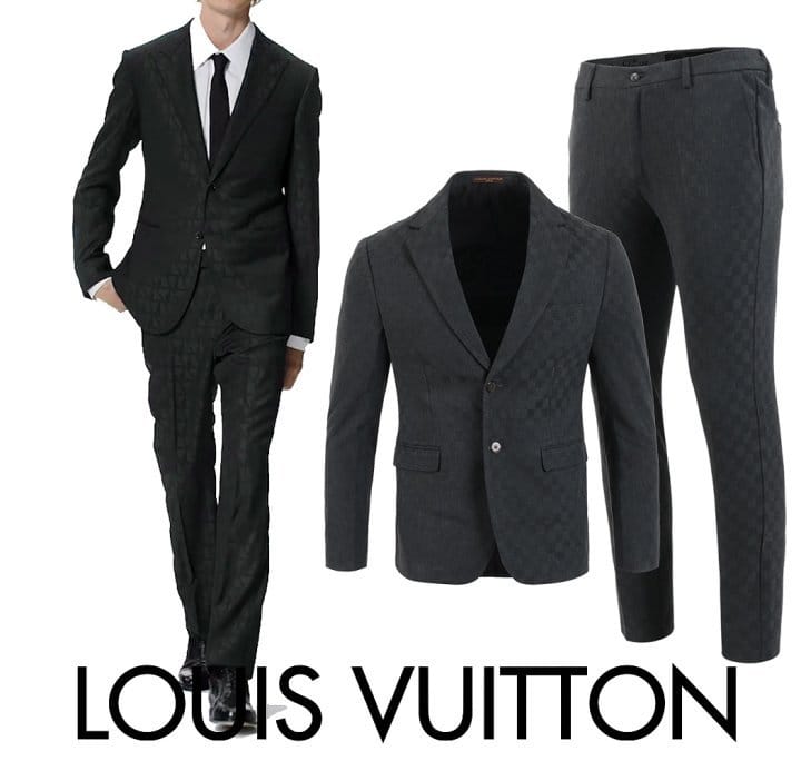 LOUIS VUITTON 루이비통 패턴 다미 싱글 슬림슈트