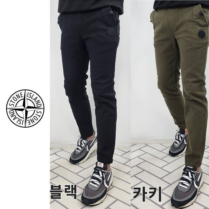 STONE ISLAND 스톤아일랜드 오리지널 패치 워싱 베이직 팬츠