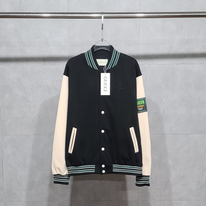 GUCCI 구찌 자수로고 바시티 자켓