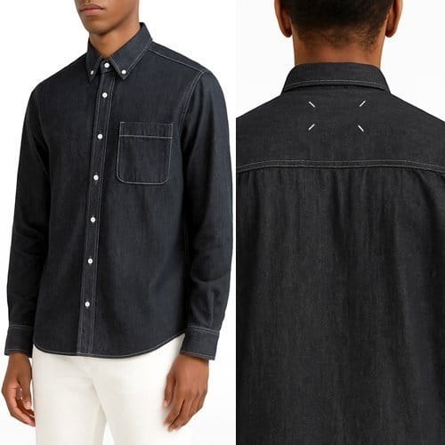 MAISON MARGIELA 메종마르지엘라 생지 데님 셔츠