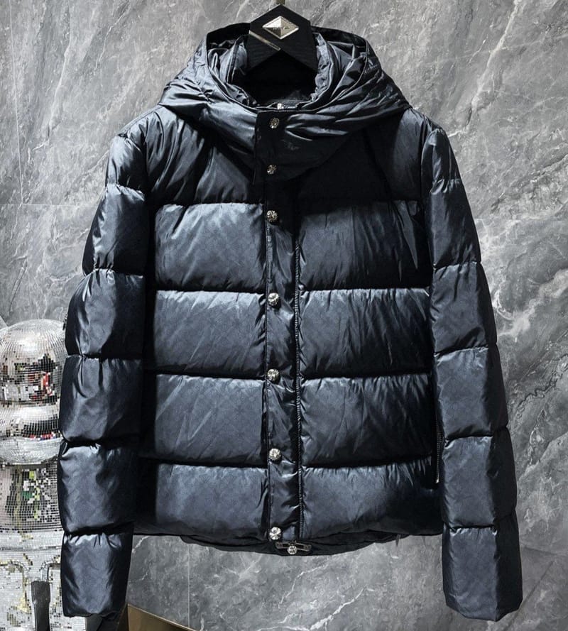 CHROME HEARTS 크롬하츠 크로스 모노그램 후드 패딩 자켓