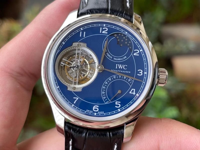 IWC 아이더블유씨 포르투기저 뚜르비옹 150주년 한정판 블루다이얼