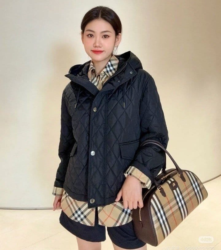 BURBERRY 버버리 누빔 후드 자켓
