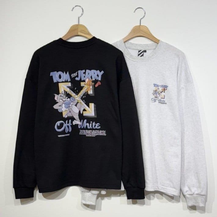 OFF-WHITE 오프화이트 톰과제리 루즈핏 긴팔 2COLOR