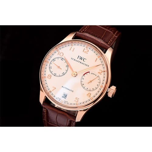IWC 아이더블유씨 포르투기스 세븐데이즈 IW500701(로즈골드&브라운밴드)