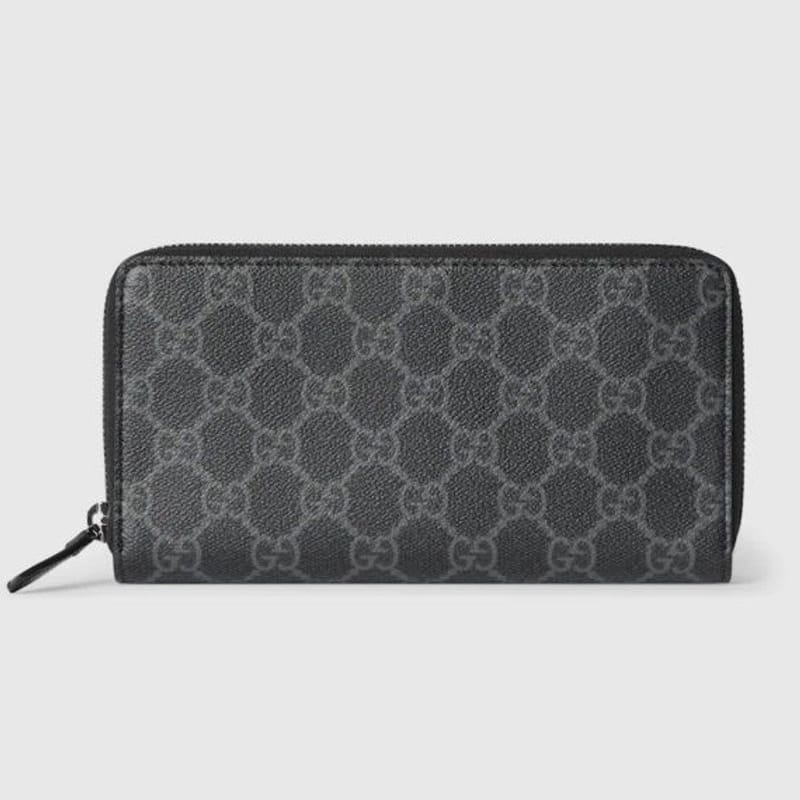 GUCCI 구찌 GG 엠블럼 지퍼 아라운드 지갑 821207 2COLOR