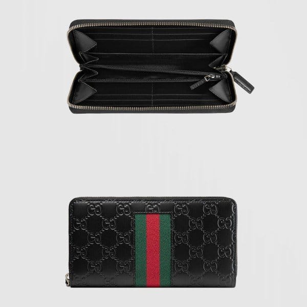 GUCCI 구찌 장지갑 시그니처 웹 408831