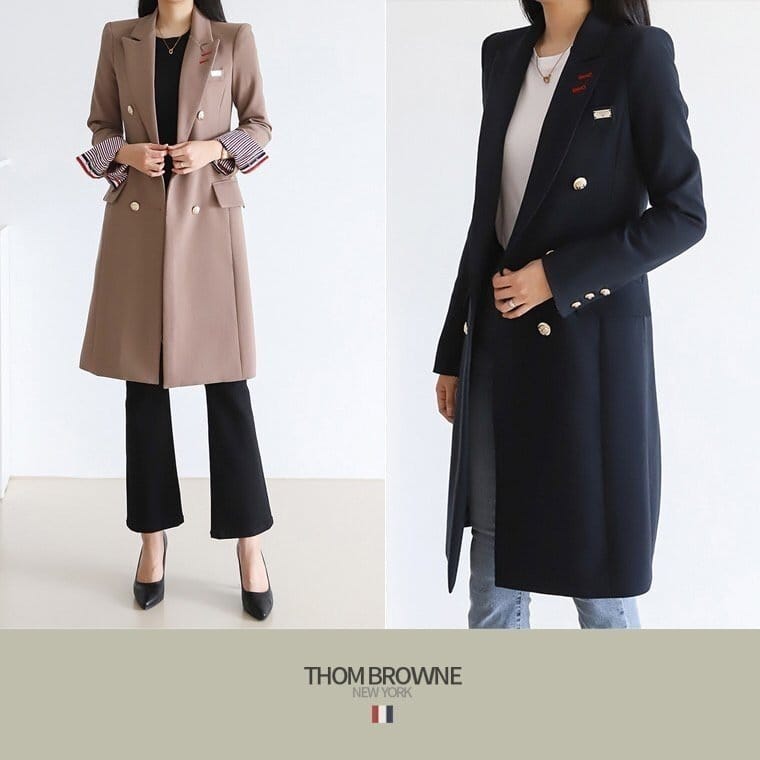 THOM BROWNE 톰브라운 기본 코트