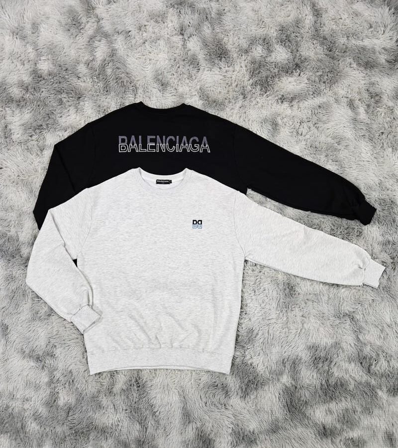 BALENCIAGA 발렌시아가 투톤 자수 맨투맨