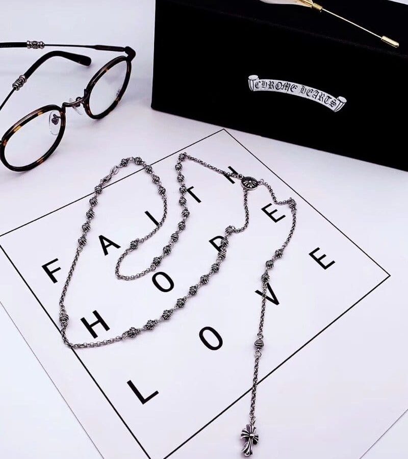 CHROME HEARTS 크롬하츠 여성용 925실버 목걸이 60cm