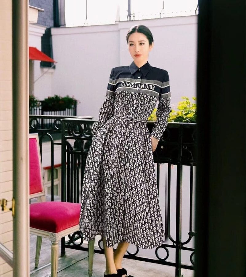 DIOR 디올 오블리크 기본원피스