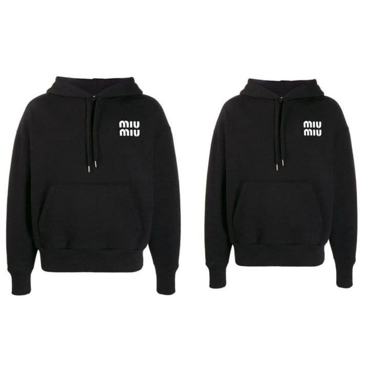 MIUMIU 미우미우 엠보 후드티