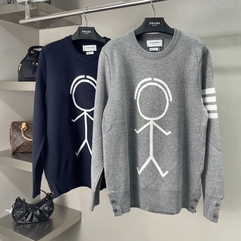 THOM BROWNE 톰브라운 마스터톰 캐시미어 니트