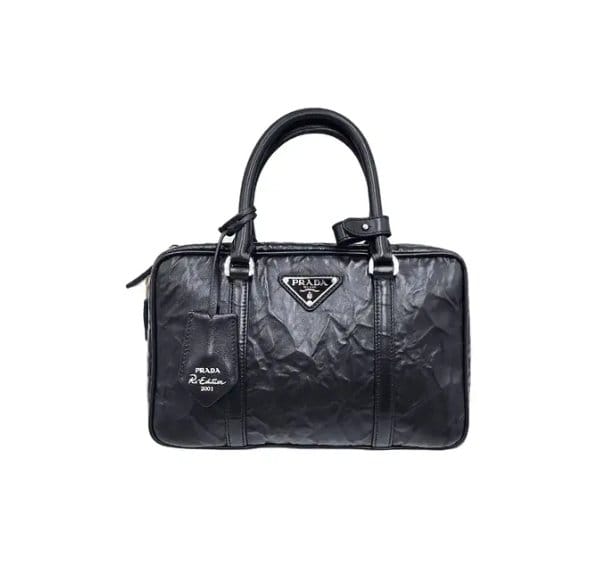 PRADA 프라다 미디엄 앤티크 나파 가죽 탑 핸들 백 1BB092 3COLOR